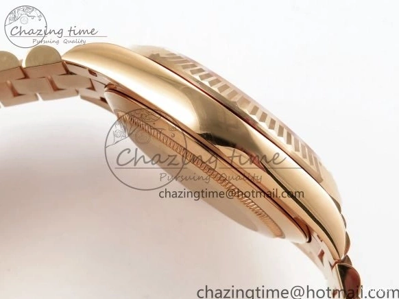 Brown 40 on DayDate Steel Dial Crystal 228235 904L President Bracelet VR3255 ARF 0225